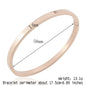 Hot Fashion Stainless Steel Jewelry Oval Bangle for Woman Child Charm Bracelet Party Love Wedding Brand Gift Wholesale