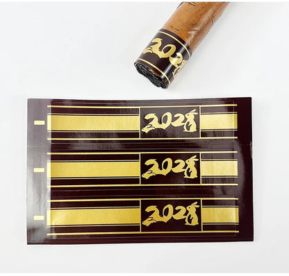 100pcs Cigar Label Ornament Repair Burst Foot Fixed Nightshade Anti-cracking Cigar Toe Label