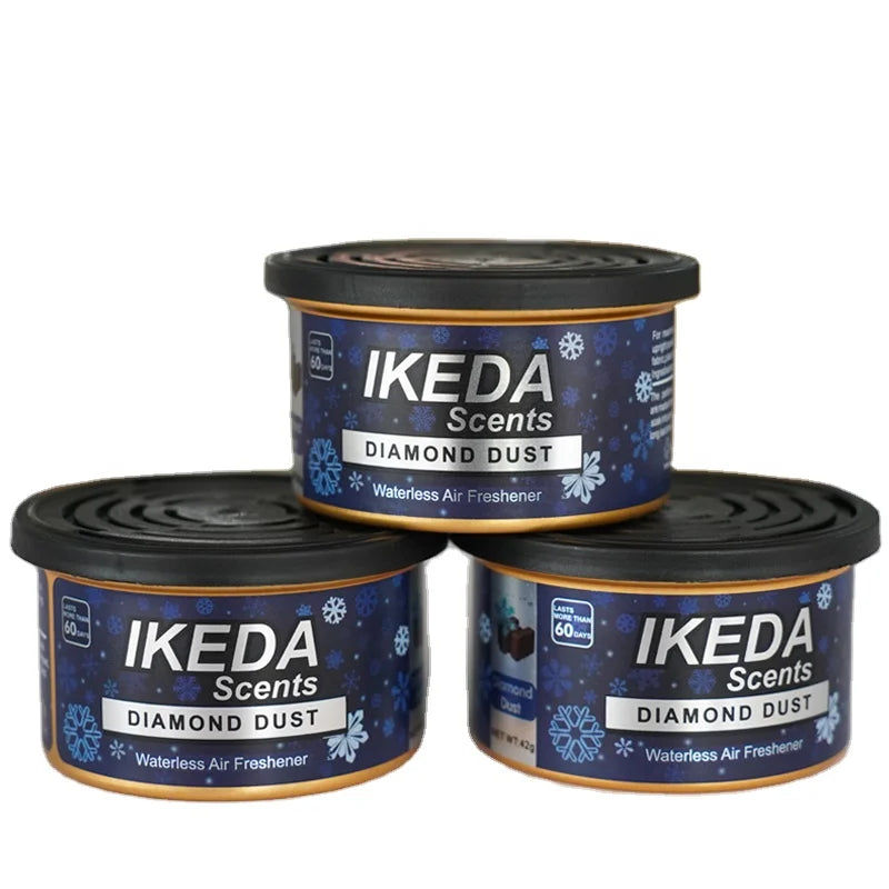 Car Air Freshener: 12 Kinds Scent | Organic Cans | Odor Eliminator Essential | Long-Lasting | Strong Fragrance | For Home