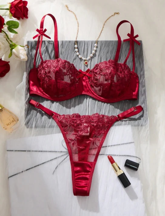 Valentine's Eve Light Purple Danube Group Ladies Sexy Lingerie Bra Women's Suit - the Temptation of a Seductive Night