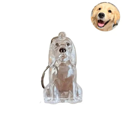 Diy Bag Charm Handmade Pet Hair Memorial Keychain Keepsake Pendant for Dog Fur - Personalized Pet Loss Gift for Dog Lovers