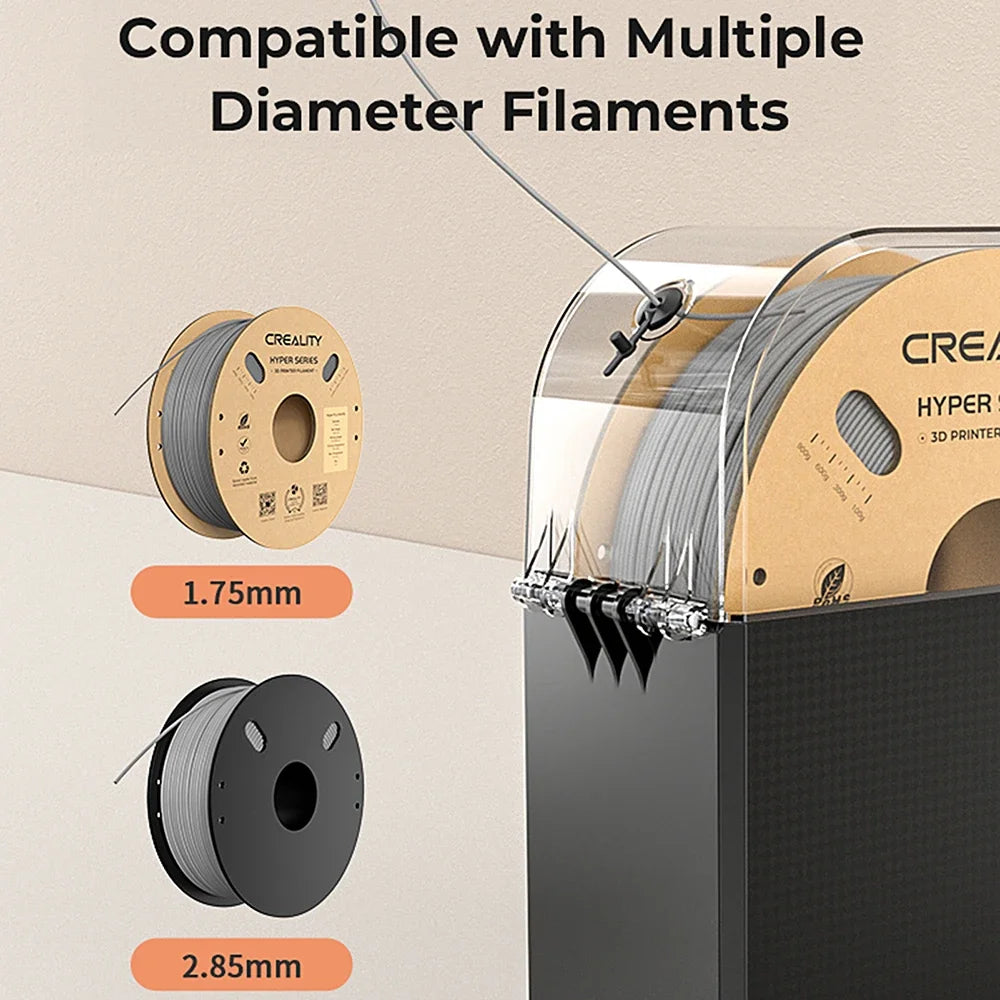 Creality Filament Dryer Box 2.0 360° Hot-air Heating 1.75mm / 2.85mm Filaments Support 24 Hours Timer Real-time Humidity