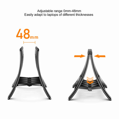 Eary Vertical Laptop Stand Holder for MacBook Air Pro Surface/Tablet/HP/Dell Gravity Notebook Stand ABS Support Up to 17.3 inch