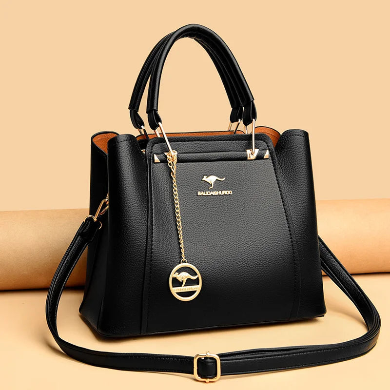 2026 Luxury Women Designer 3 Layers Shoulder Crossbody Sac Ladies Large Capacity Leather Handbags Shopper Brand Messenger Totes