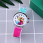 New Princess Elsa Children Watches For Girls Silicone Strap Cartoon Luminous Light Kids Wrist Watch Toys Clock reloj infantil