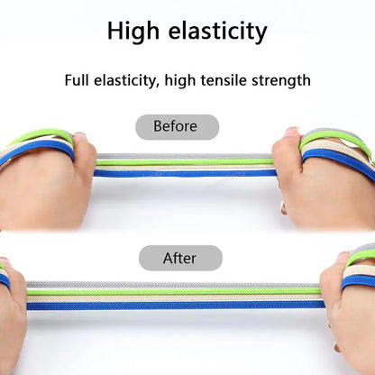No tie Shoe laces Elastic laces Sneakers Flat Shoelaces without ties Quick Shoelace for Shoes Kids Adult One Size fits All Shoes