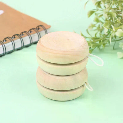 Portable Wooden Yoyo Ball Colorful Handmade Toy Creative Play & Craft Accessories for Children