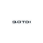 Car Letter Logo Sticker for A5 suitable for tail bumper and trunk emblem applicable to 2.0 3.0 40TDI 35 40 45TFSI models