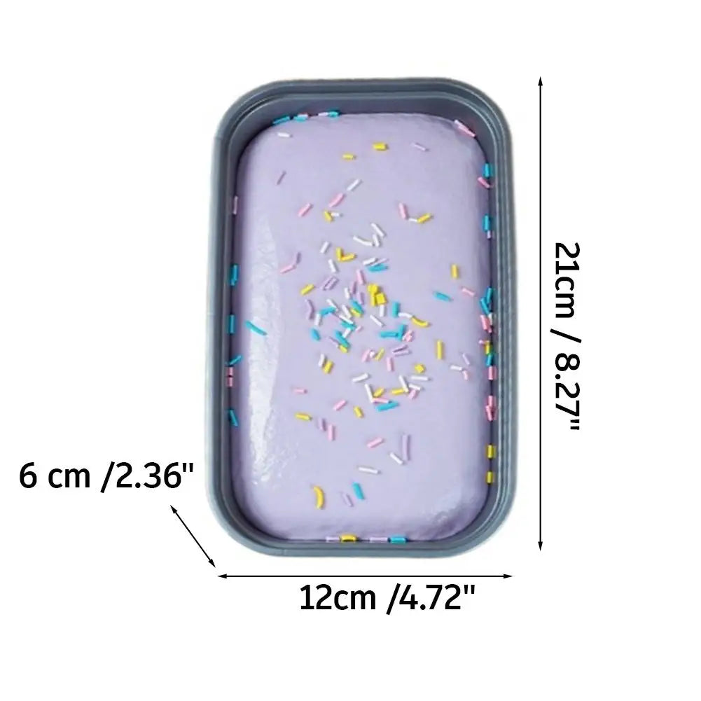 Sticky Box Cake Squishy Toy Slow Rising Squeeze Toy Butter Ice Cream Box Squishy Fidget Toy Anti Stress Release Hand Relax Gift