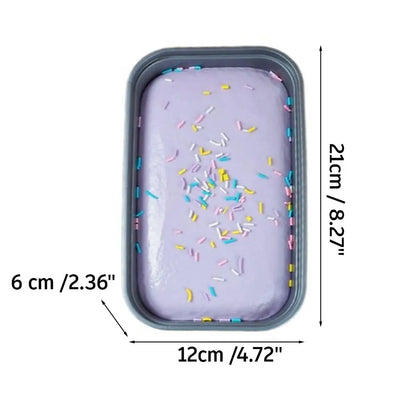 Sticky Box Cake Squishy Toy Slow Rising Squeeze Toy Butter Ice Cream Box Squishy Fidget Toy Anti Stress Release Hand Relax Gift
