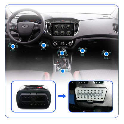 Junsun Auto Scanner Mini ELM327 Bluetooth Adapter OBD2 Car Diagnostic Tool Scanning Tool Android/IOS Car DVD Accessories