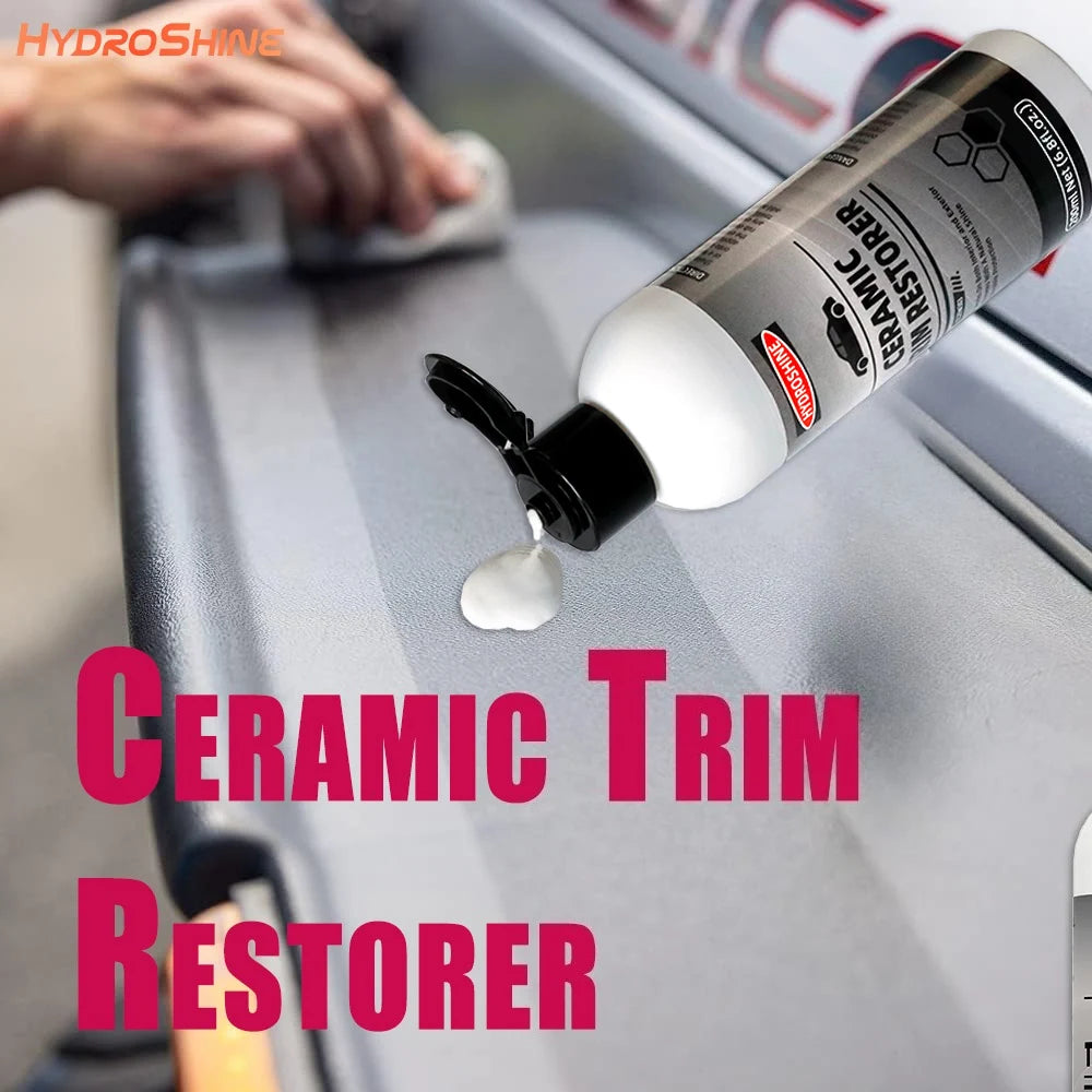 Hydroshine Ceramic Trim Restorer Car Plastic Leather Rubber Restorer Auto Polish And Repair Coating Renovator Refurbish Agent
