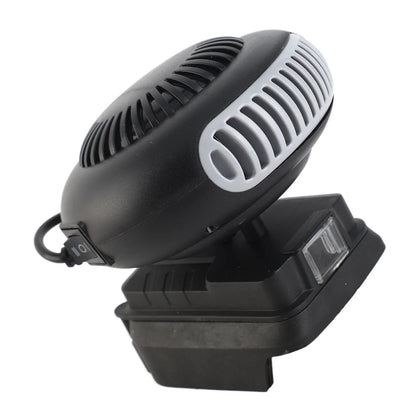Electric Heater Fan Electric Portable 2 Gear  Space Heater 18V Battery Powered 170W for Workshop