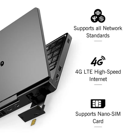 GPD Pocket 4 RAM 16GB 32GB 64G Memory 1TB 2TB SSD Hard Disk Windows 11 Home Gaming Laptop Notebook Mini PC Portable Touch Screen