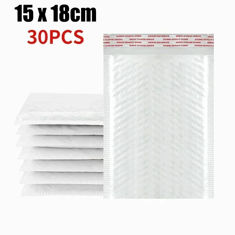 Universal Shipping Bags White Foam Envelope Adhesive Mailing Waterproof Bag Padded Envelopes for Magazine Lined Bubble Mailer