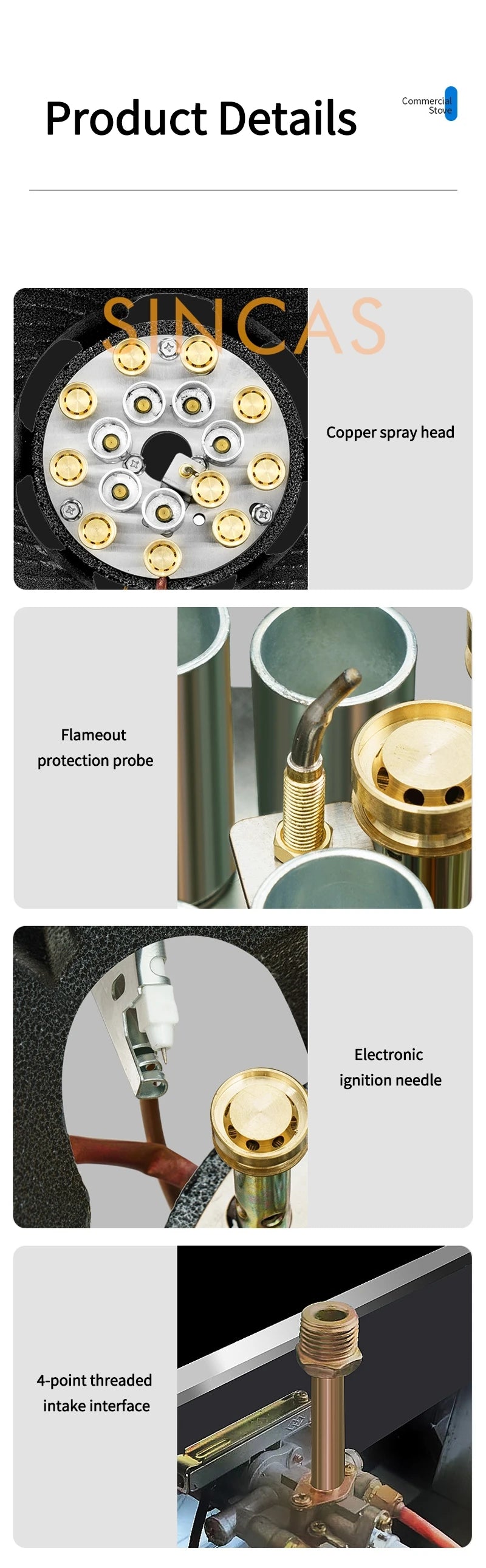 Low Pressure Fierce Fire Stove Slow Fire Intense Fire Single Stove Natural Gas Commercial Prevent Air Leakage Restaurant Hotel