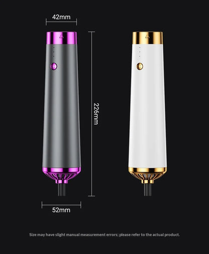 HOMEFISH 5-in-1 Electric Hair Dryer with Automatic Straight & Curling Iron Hot Air Comb & Diffuser for Outdoor Use AC Motor
