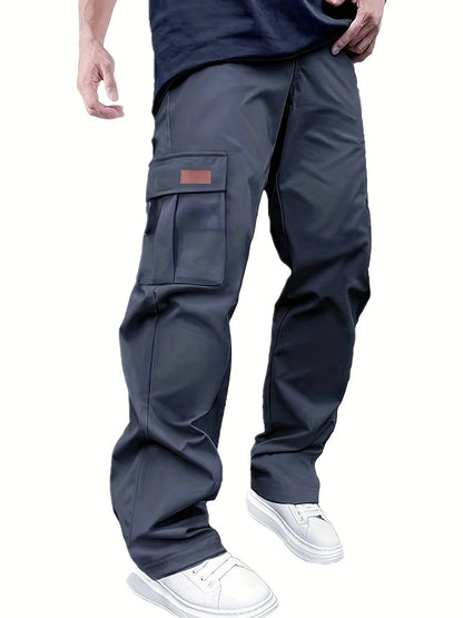 2026 Amazon Summer New Men's Work Pants European and American Independent Station Drawstring Multi Pocket Casual Pants