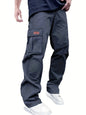 2026 Amazon Summer New Men's Work Pants European and American Independent Station Drawstring Multi Pocket Casual Pants