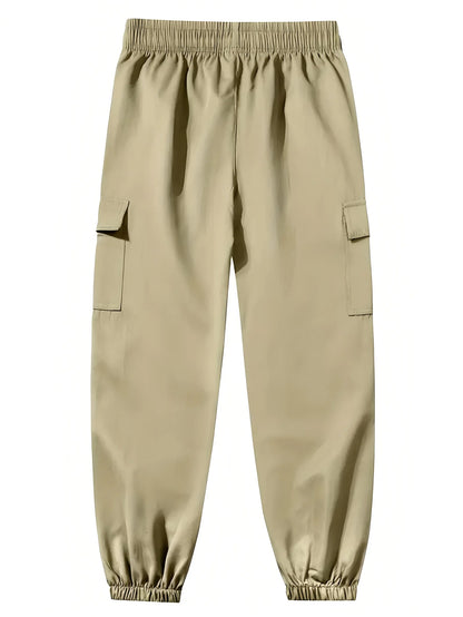 Men's Cargo Pants Sweatpants Outdoor Bunched Long Trousers  Casual Autumn Multi-Pocket Durable Workwear Male Trousers