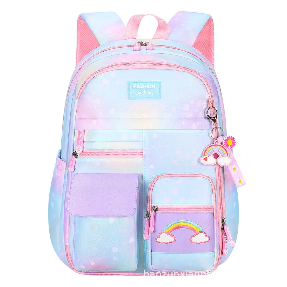 3pcs/set Kids School Backpack for Girls with Lunch Box Pencil Case Set Elementary Primary Middle High College School Bookbags