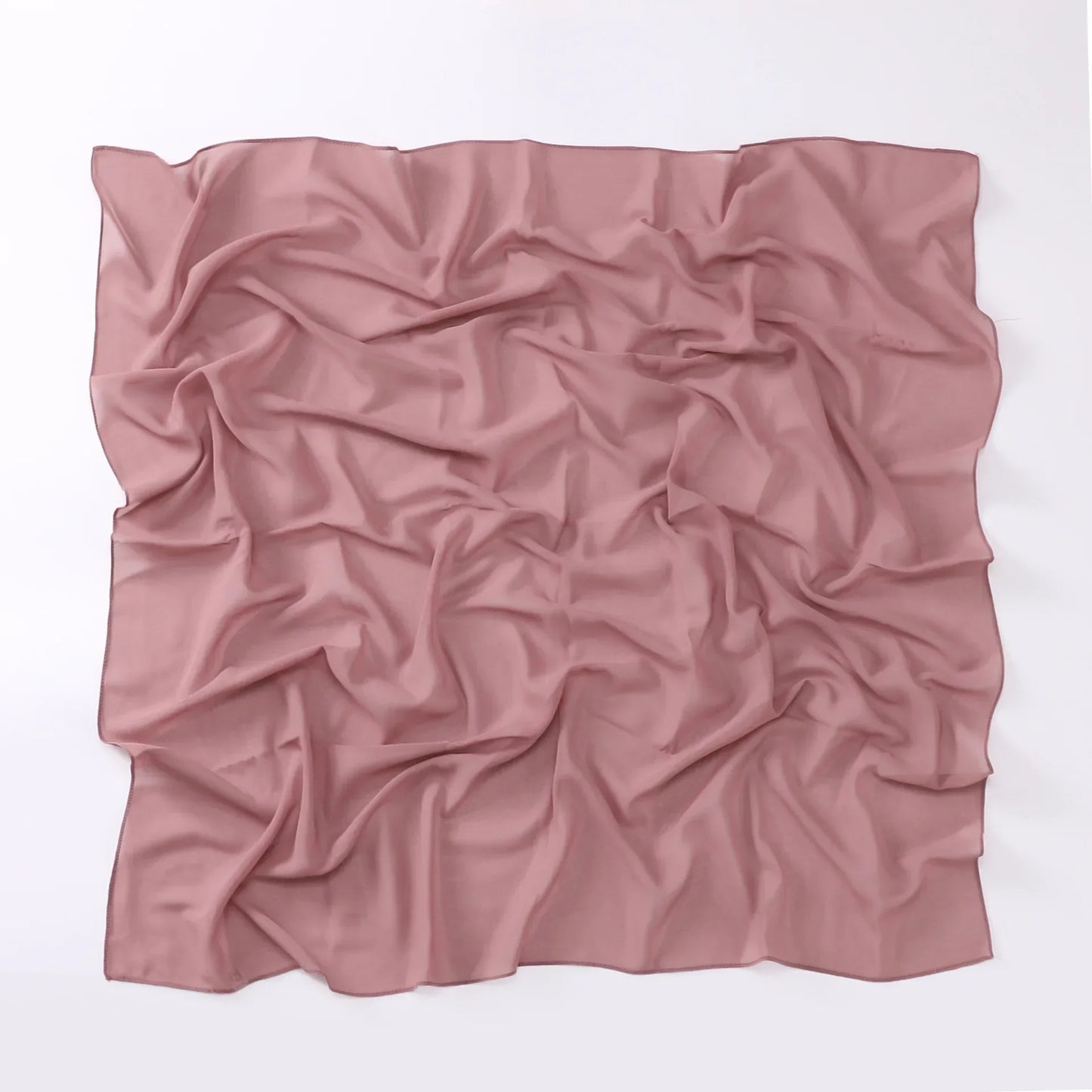 90*90cm Square Chiffon Hijab Scarf Women Solid Color Muslim Soft Head Scarf Islamic Shawls and Wraps Headband Musulman Scarves