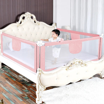 Bed fence for toddlers, Vertical lift bed guard, adjustable height, baby bed grid, 150/200/cm, gray Pink Blue