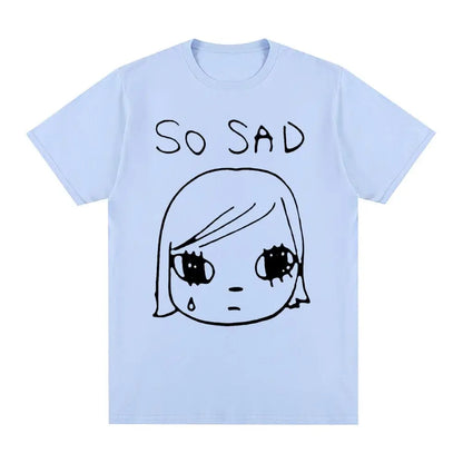 Yoshitomo Nara Sad Vintage T-shirt Japan Party Cotton Men T shirt New Tee Tshirt Womens Tops