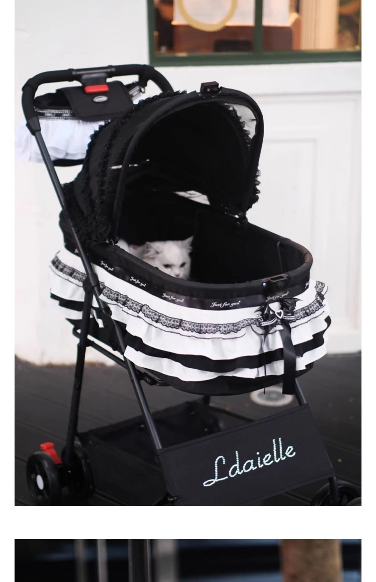 LDAIELLE High-end  Pet cart Small and light foldable Yorkshire outdoor travel