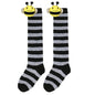 Halloween Knee High Socks Cosplay Striped Stockings for Halloween Girls Bee Costume 7-12Years