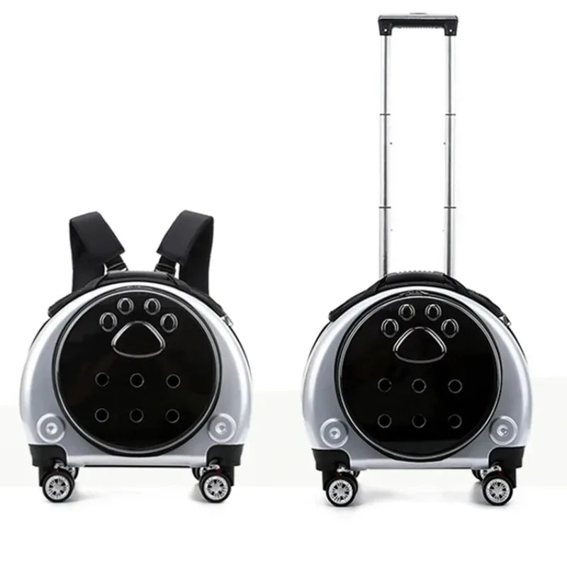 Pet Luggage, Transparent Space Capsule, Multi-purpose Backpack, Cat Bag, Large Capacity, Two Portable Small Dogs, Outdoor Bag