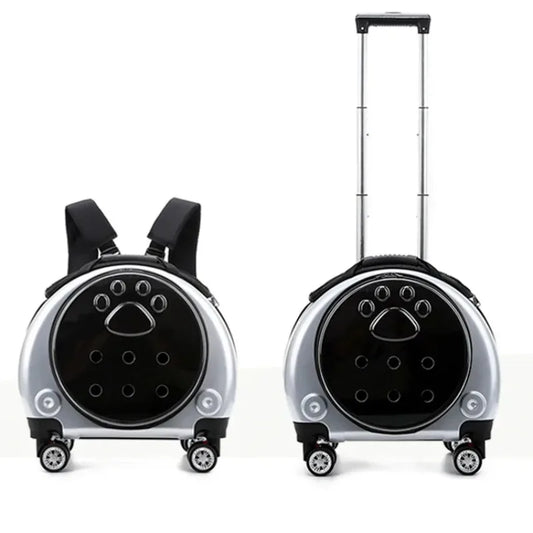 Pet Luggage, Transparent Space Capsule, Multi-purpose Backpack, Cat Bag, Large Capacity, Two Portable Small Dogs, Outdoor Bag