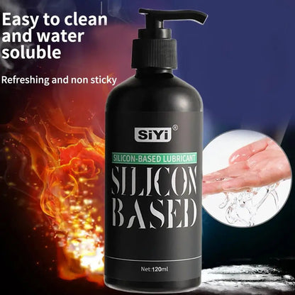 Silicone-Based Personal Lubricant Long Lasting Silky Smooth, Non-Sticky, Unscented, Waterproof For Men Women and Couples 120ml