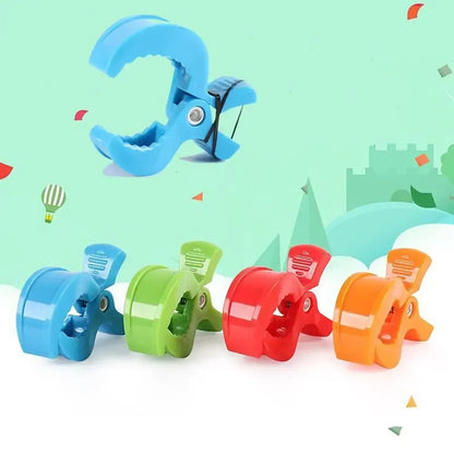 2pcs Stroller Hook Baby Car Seat Clips Toddler Baby Stroller Accessories Baby Stroller Clamp Alligator Clip Pram Peg Portable