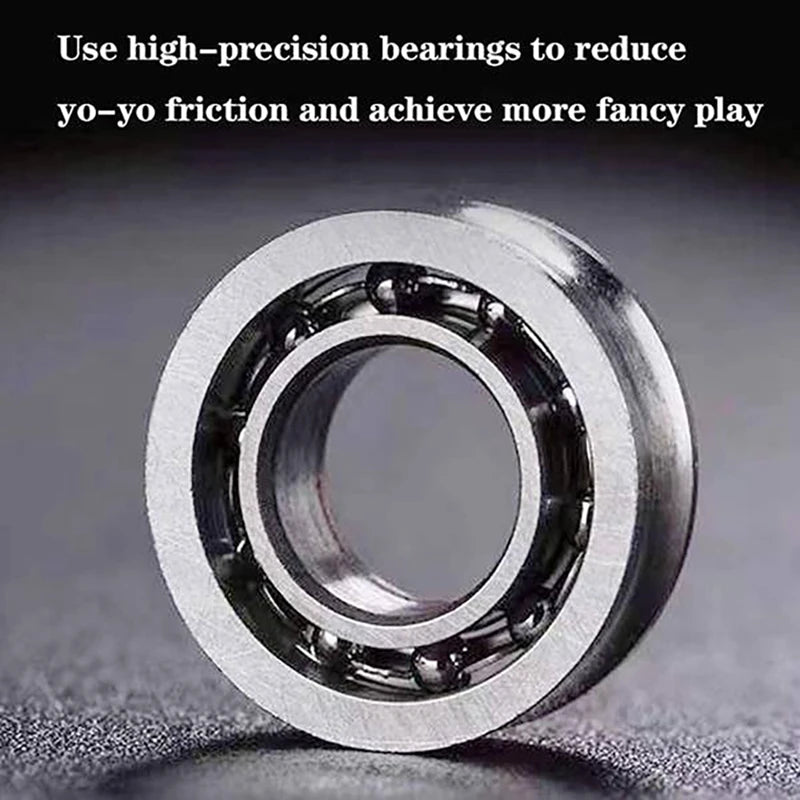 Yoyo Professional Magic Metal Yoyo With 10 Ball Bearing Alloy Aluminum High Speed Unresponsive Yoyo Classic Toys For Kids