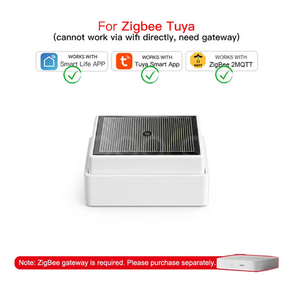 2 in 1 Tuya Zigbee Rain Sensor with Light Detector IPX4 Outdoor Waterproof Rain Detector Work with Smart Life Home Assistant Z2M