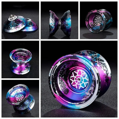 Fashion 10 Ball Bearing Metal Yoyo High Speed Unresponsive Yo Yo Toys Professional Alloy Aluminum Yoyo Ball 1A/3/5A