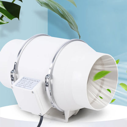220V Exhaust Fan Silent Duct Ventilation Fan 2600RPM Duct Fan Pipe Extractor for Kitchen Bathroom Toilet (HF-100/HF-150/HF-200)