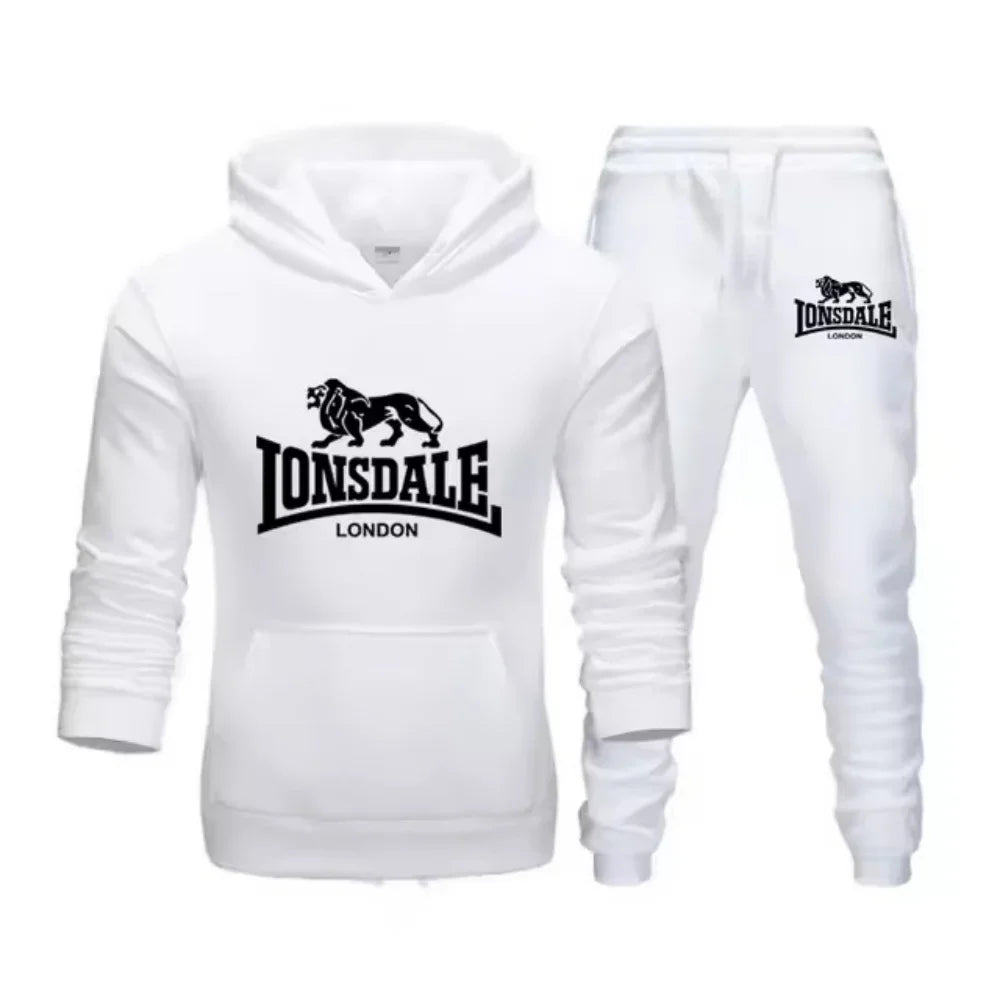 Animal Leopard 2025 Spring Autumn high-quality casual men s sportswear set printed men s hoodie two-piece set sweatshirt