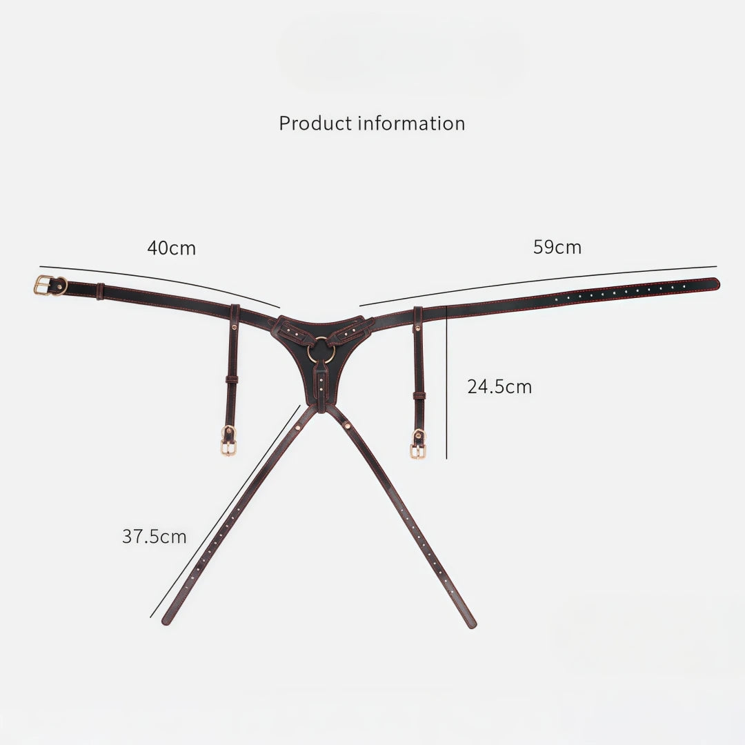 Wearable Strap On Dildo Harness Pants PU Leather Adjustable Pegging Harness Belt BDSM Bondage Underwear Sex Toy for Women Men