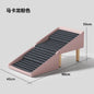 Foldable Pet Stairs and Stool 2 in 1 Non Slip Steps for Dogs Cats Bed Sofa Access Wooden Legs Storage Ottoman