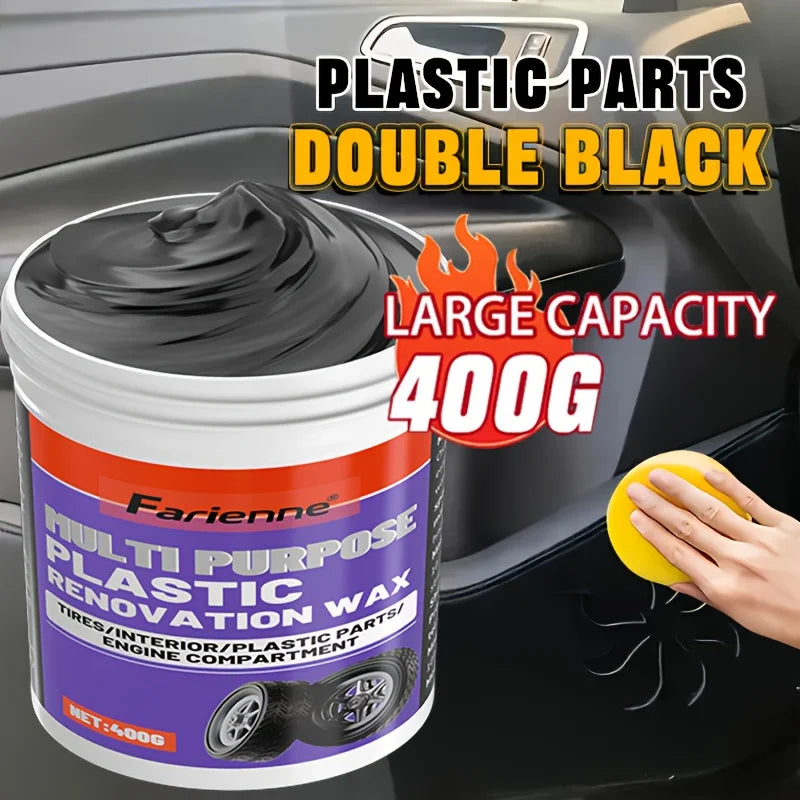 All-In-One Plastic Polishing Paste for Car Interior Refinement,Scratch Repair Wax for Dashboard& Sofa Seats,Quick Shine Solution