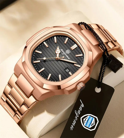 2026 New For Men Fashion Brand Male Watch Waterproof Luminous Stainless Steel Watches  Date Week Casual Quartz Men's Clock Reloj