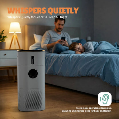 ROUNY 2-in-1 Air Purifier & Humidifier, Multi-Function Appliance, Deodorizing & Fog-Free Humidification, White