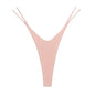 Meet'r Women Sexy Low Waist Thong Pantie Seamless Thin rope Underwear Female Solid Color G String Lingerie Temptation Bikini