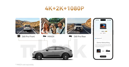 DDPAI Z60 Pro 4K Dash Cam Auto Dashcam Front GPS Car Camera for Dual SONY Sensor WiFi ADAS Night Vision DVR Video Recorder