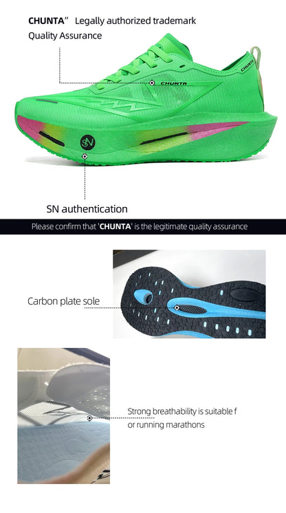 2026Running Shoes Carbon Plate Marathon Speciality Men Sports Breathable Lightweight Women's Comfortable Chunta Leisure Sneakers