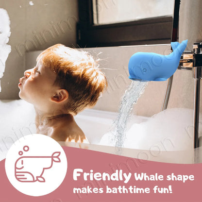 Whale Faucet Cover for Baby Bath Safety, Adjustable Strap with BPA-Free Soft Silicone with , Fun & Protective
