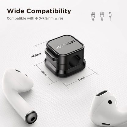 Joyroom Magnetic Cable Clips Cable Smooth Adjustable Cord Holder Cable Management Wire Keeper Under Desk Cable Organizer Holder