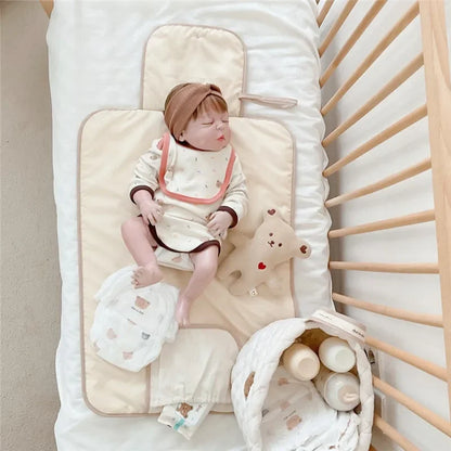 Foldable Baby Diaper Changing Pad Waterproof Newborn Nappy Changing Mat Travel Diaper Change Sheet Bedding Urine Pads Breathable